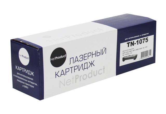 Тонер-картридж NetProduct (N-TN-1075) для Brother HL-1110R/ 1112R/ DCP-1510R/ MFC-1810R, 1K