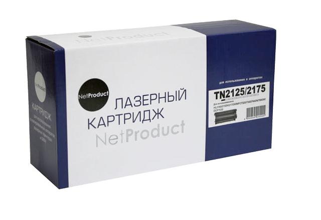 Тонер-картридж NetProduct (N-TN-2125/ 2175) для Brother HL-2140R/ 2150NR/ 2170WR, 2,6K