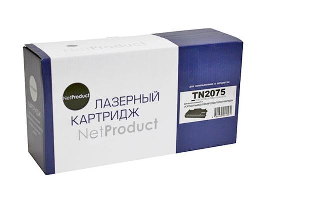 Тонер-картридж NetProduct (N-TN-2075) для Brother HL-2030/ 2040/ 2070/ 7010/ 7420/ 7820, 2,5K