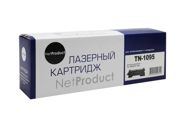 Тонер-картридж NetProduct (N-TN-1095) для Brother HL-1202/ DCP1602, 1,5K