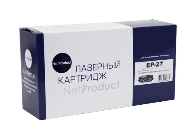 Картридж NetProduct (N-EP-27) для Canon MF 3110/ 3228/ 3240/ LBP3200, 2,5K