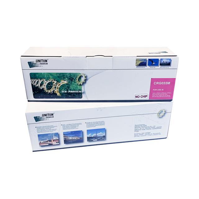 Картридж для CANON LBP-663/664/MF746/742/744  Cartridge 055 красный (2,1K) БЕЗ ЧИПА!!! UNITON Premium GREEN LINE (Eco Protected)