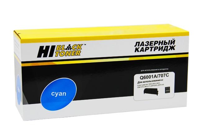 Картридж Hi-Black (HB-Q6001A) для HP CLJ 1600/ 2600/ 2605, Восстановленный, C, 2K