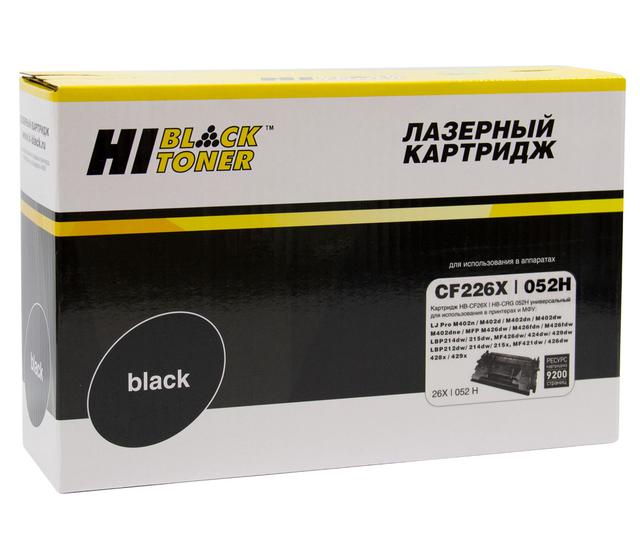 Картридж Hi-Black (HB-CF226X/ CRG-052H) для HP LJ Pro M402/ M426/ LBP-212dw/ 214dw, 9,2K