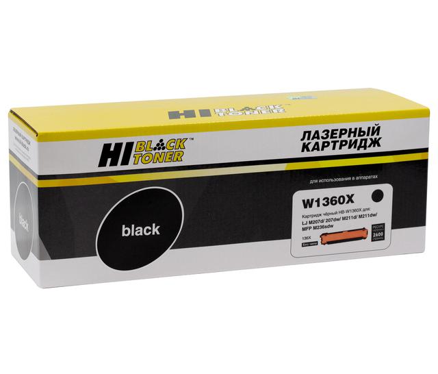 Картридж Hi-Black (HB-W1360X) для HP LaserJet M211/ MFP M236, 2,6K (без чипа)