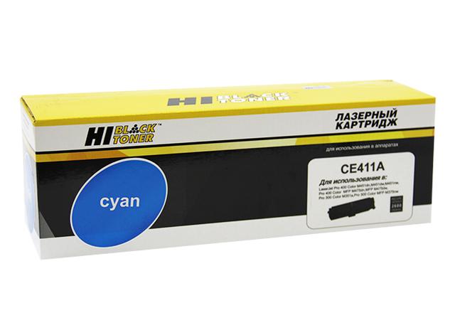 Картридж Hi-Black (HB-CE411A) для HP CLJ Pro300 Color M351/ M375/ Pro400 M451/ M475, C, 2,6K