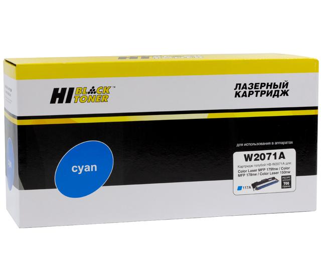 Тонер-картридж Hi-Black (HB-W2071A) для HP CL 150a/ 150nw/ MFP178nw/ 179fnw, 117A, C, 0,7K