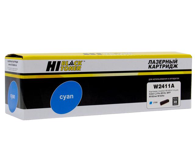 Картридж Hi-Black (HB-W2411A) для HP CLJ Pro M155a/ MFP M182n/ M183fw, C, 0,85K, без чипа