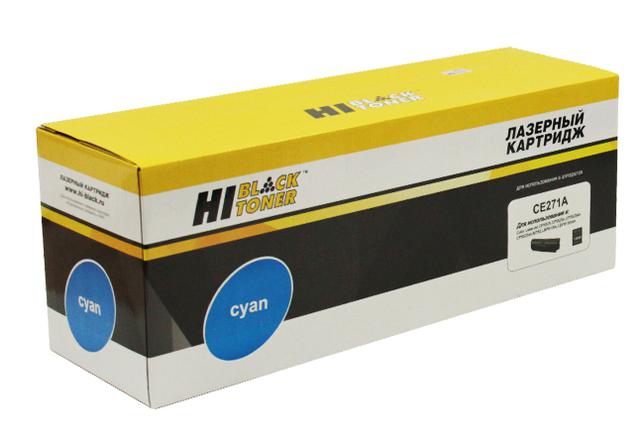 Картридж Hi-Black (HB-CE271A) для HP CLJ CP5520/ 5525/ Enterprise M750, Восстанов, C, 15K