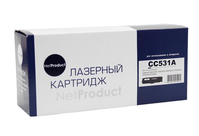 Картридж NetProduct (N-CC531A/ CE411/ CF381/ 718) для HP CLJ CP2025/ CM2320/ Canon LBP7200, C, 2,8K