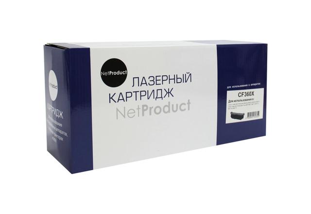 Картридж NetProduct (N-CF360X) для HP CLJ Enterprise M552/ M553/ MFP M577, Bk, 12,5K