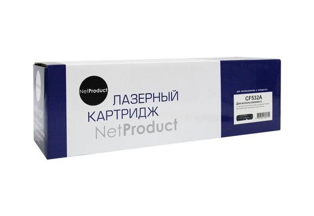 Картридж NetProduct (N-CF532A) для HP CLJ Pro M154A/ M180n/ M181fw, Y, 0,9K