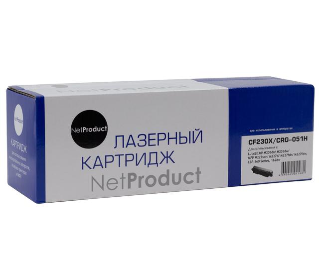 Тонер-картридж NetProduct (N-CF230X/ 051H) для HP LJ Pro M203/ MFP M227/ LBP162dw/ MF 264dw/ 267dw, 4K