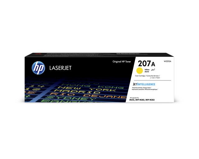 Картридж лазерный HP 207A для HP M255/ MFP M282/ M283, 1,25К (О) жёлтый W2212A