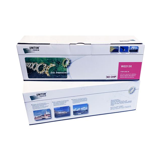 Картридж для HP Color LJ M255/MFP M282/M283 W2213X (207X) красный (2,45K) БЕЗ ЧИПА!!! UNITON Premium GREEN LINE (Eco Protected)