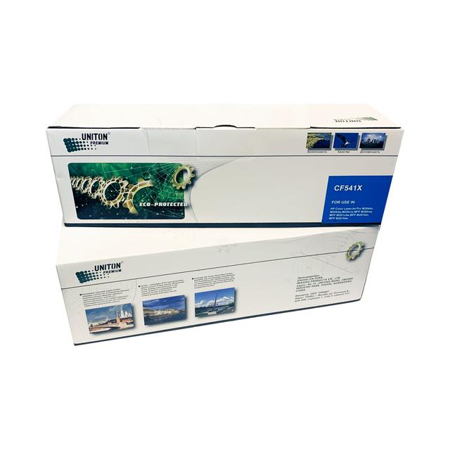 Картридж для HP Color LJ M254/ M280/ M281 CF541X (203XL) синий (2,5K) UNITON Premium GREEN LINE (Eco Protected)