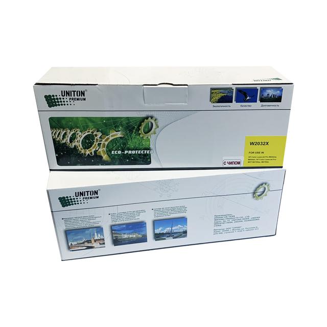 Картридж для HP Color LJ M454, M455,MFP M479 W2032X (415X) желтый (6K) UNITON Premium GREEN LINE (Eco Protected)