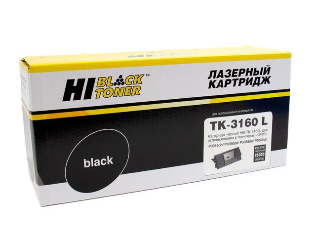 Тонер-картридж Hi-Black (HB-TK-3160L) для Kyocera P3045dn/ P3050dn/ P3055dn, 25K, с/ ч (увелич. ресурс)