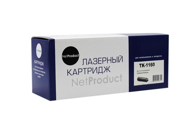 Тонер-картридж NetProduct (N-TK-1160) для Kyocera P2040dn/ P2040dw, 7,2K, с чипом