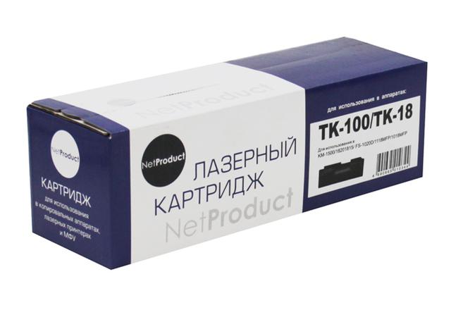 Тонер-картридж NetProduct (N-TK-100/ TK-18) для Kyocera KM-1500/ FS-1020, 7,2K