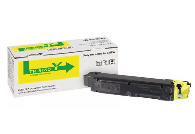 Тонер-картридж TK-5160Y Kyocera P7040 cdn, 12К (O) жёлтый 1T02NTANL0