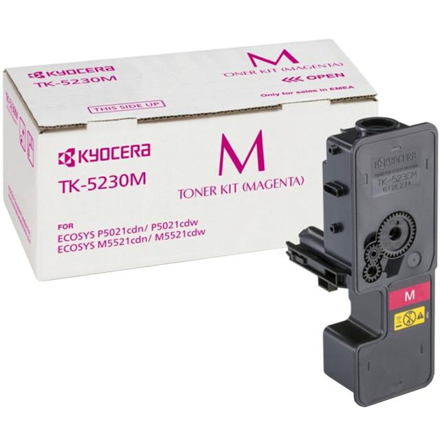 Тонер-картридж TK-5230M Kyocera P5021/ M5521 2,2К, (О), красный