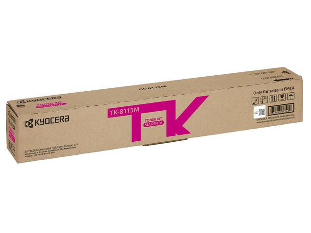 Тонер-картридж TK-8115M Kyocera Ecosys M8124/ M8130, 6K, красный, (О), 1T02P3BNL0