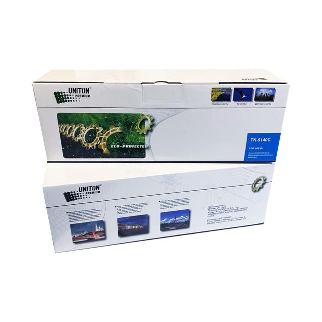 Тонер-картридж для (TK-5140C) KYOCERA ECOSYS P6130/M6030/M6530 (5K) синий UNITON Premium GREEN LINE (Eco Protected)