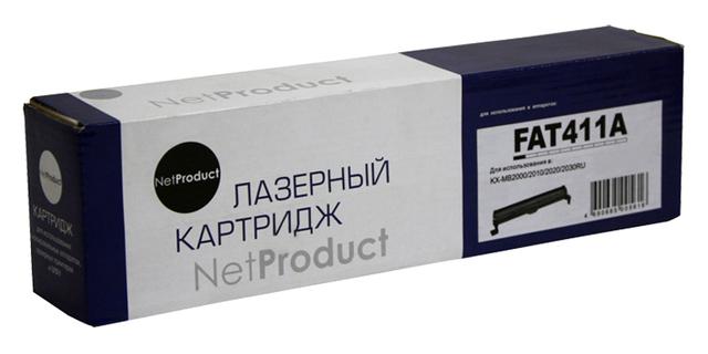 Тонер-картридж NetProduct (N-KX-FAT411A) для Panasonic KX-MB1900/ 2000/ 2020/ 2030/ 2051, 2K