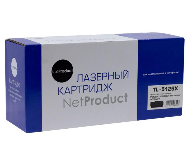 Тонер-картридж NetProduct (N-TL-5126X) для Pantum BP5106DN/ BP5106DW/ BM5106ADN/ BM5106ADW, 15К