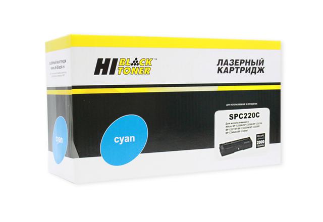 Картридж Hi-Black (HB-SPC220C) для Ricoh Aficio SPC220DN/ C221DN/ C222SF/ C240DN, C, 2K