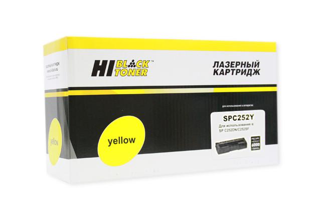 Картридж Hi-Black (HB-SPC252Y) для Ricoh Aficio SPC252DN/ C252SF/ SPC262DNw/ SPC262SFNw, Y, 6K