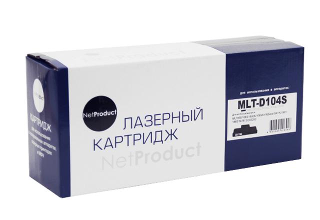 Картридж NetProduct (N-MLT-D104S) для Samsung ML-1660/ 1665/ 1860/ SCX-3200/ 3205/ 3207, 1,5K