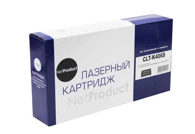 Тонер-картридж NetProduct (N-CLT-K406S) для Samsung CLP-360/ 365/ 368/ CLX-3300/ 3305, Bk,1,5K