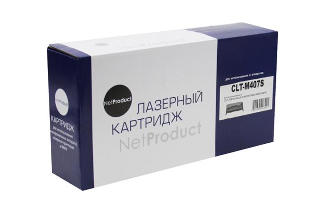 Тонер-картридж NetProduct (N-CLT-M407S) для Samsung CLP-320/ 320n/ 325/ CLX-3185, M, 1K