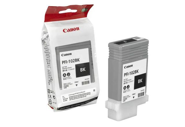 Картридж PFI-102BK Canon iPF500/  iPF600/ iPF610/ iPF700, 130мл (O) Black 0895B001