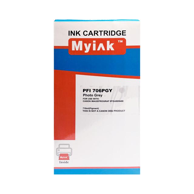 Картридж для CANON PFI-706PGY IPF 8400/8400S/8400SE/9400/9400S Photo Grey (710 ml) MyInk