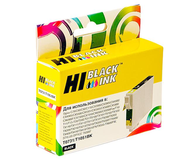 Картридж Hi-Black (HB-T0731) для Epson Stylus C79/ C110/ T40W/ TX200/ 400/ TX600FW, Bk