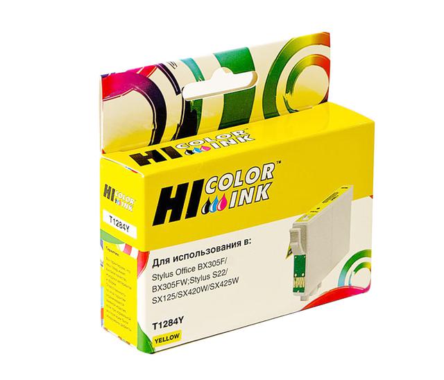 Картридж Hi-Black (HB-T1284) для Epson Stylus S22/ SX125/ SX420W/ SX425W/ BX305F, Y