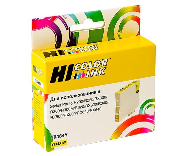 Картридж Hi-Black (HB-T0484) для Epson Stylus Photo R200/ R300/ RX500/ RX600, Y