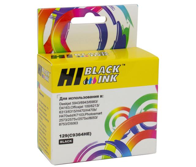 Картридж Hi-Black (HB-C9364HE) для HP DJ 5943/ 6943/ D4163, №129, Bk