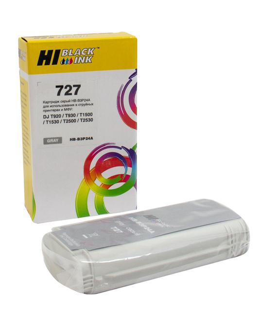 Картридж Hi-Black (B3P24A) для HP DJ T920/ T1500, Grey, №727, 130 мл