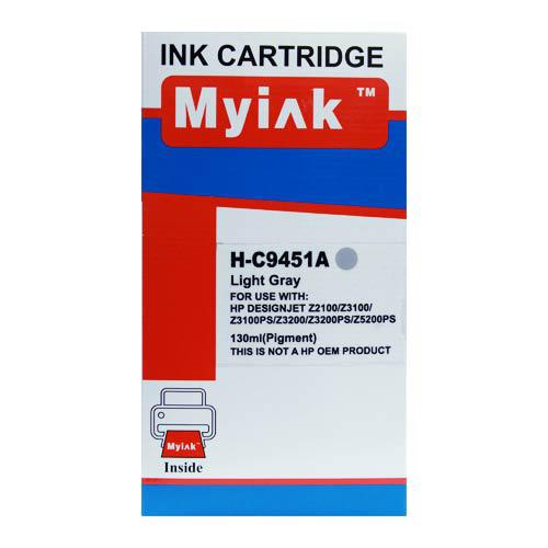 Картридж для ( 70) HP DesignJet  Z2100/Z3100/Z3200 C9451A Light Grey (130ml, Dye) MyInk