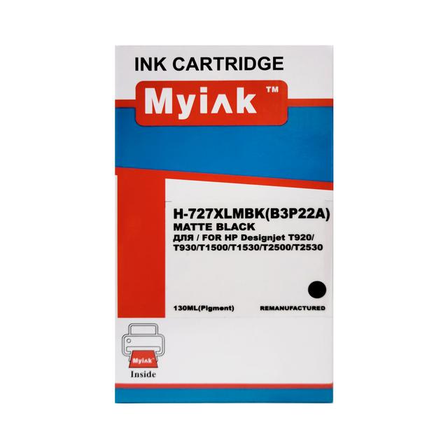 Картридж для (727XL) HP DesignJet T1500/T2500/T920 (B3P22A) Matte Black Pigment MyInk