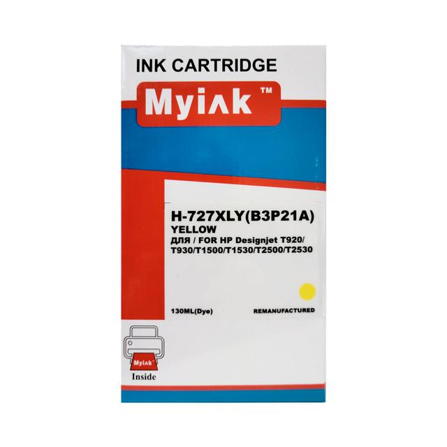 Картридж для (727XL) HP DesignJet T1500/T2500/T920 (B3P21A) Yellow MyInk