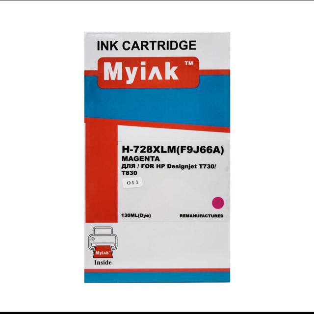 Картридж для (728XL) HP Designjet T730/T780 F9J66A Magenta MyInk