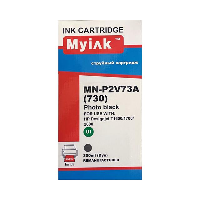 Картридж для (HP 730) HP Designjet T1600/T1700/T2600 P2V73A (R) Photo black (300ml, Dye) MyInk