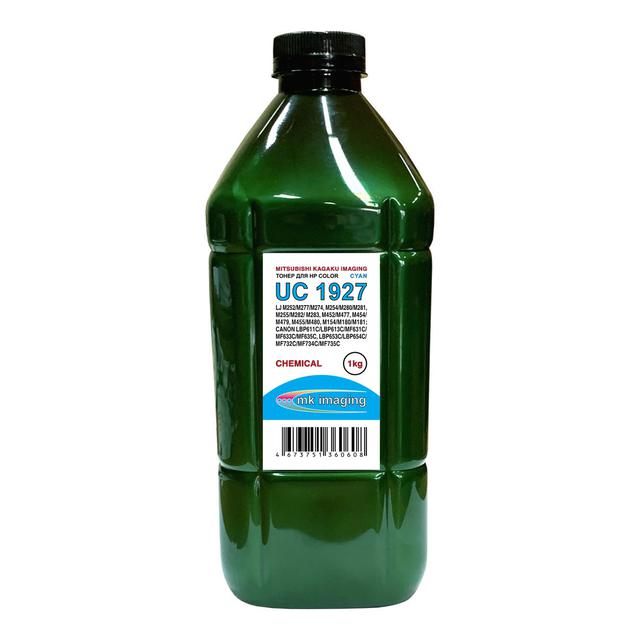 Тонер для HP Color Универсал тип UC1927C (фл,1кг,синий,Chemical,MITSUBISHI/MKI) Green Line