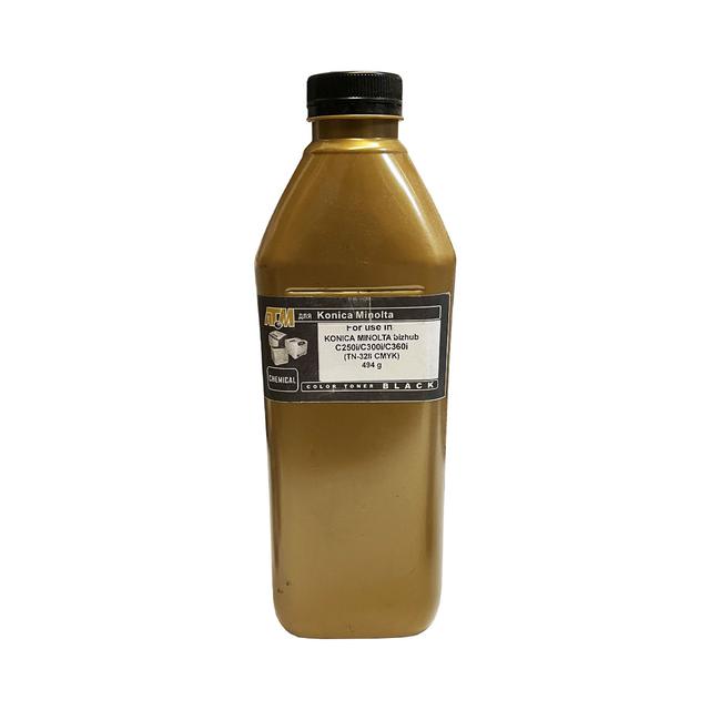 Тонер для KONICA MINOLTA bizhub C250i/C300i/C360i (TN-328K) (фл,494,черный , Chemical) Gold ATM