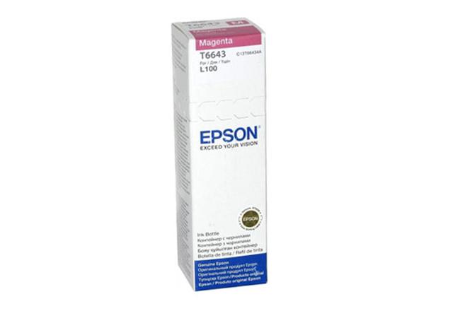 Чернила Epson L100/ 110/ 200/ 210/ 300/ 355/ 550/ 555 (O) C13T66434A/ C13T664398, magenta, 70ml